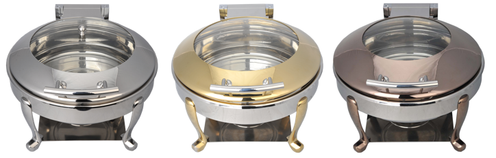 Роскошное золотое круглое ссаживая блюдо 6Л рамки ног тигра с керамическим лотком