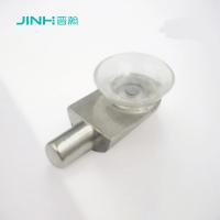 concealed metal shelf pegs - Transparent Bracket & Nickel Plated Base for Glass Shelves, Holds 23mm Thick, JH-4011 Model​