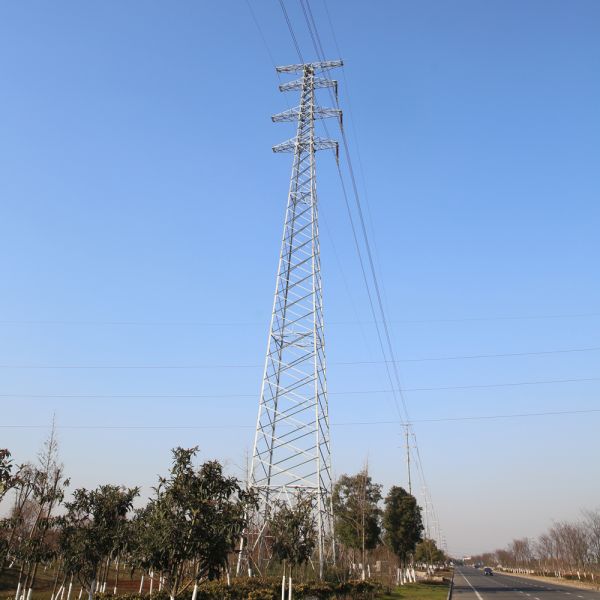 Galvanized Q235b Electric Tower Power Lines High Voltage Angular Tower