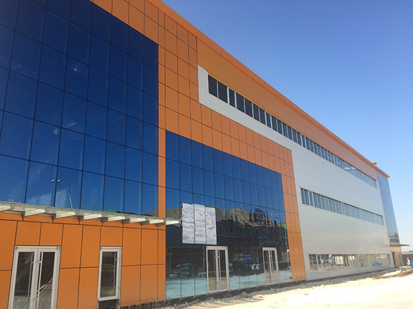 Customizable Metal Buildings Hot Dip Galvanized / Paint Spraying Carbon Steel Buildings