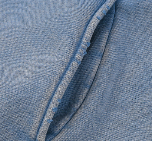 Men’s Wax-Dyed Cropped Hoodie 340G Oversized Streetwear Distressed Sweatshirt