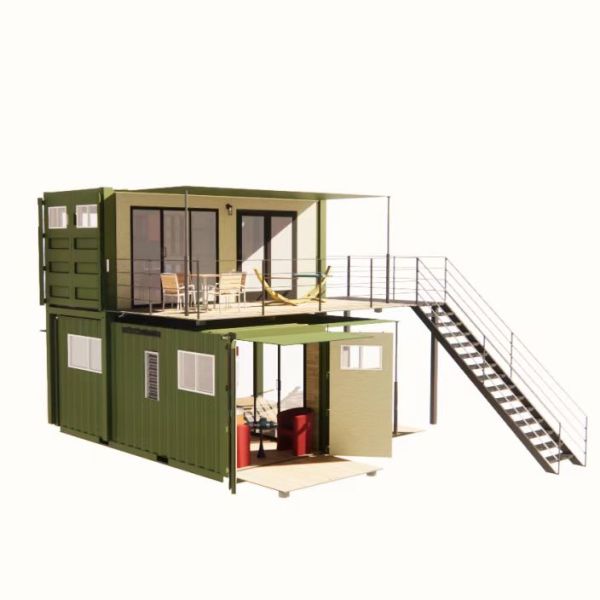 20 pies o 40 pies plegable Puerto Rico vivienda de lujo paquete plano contenedor de envío Casas modulares Prefabricadas Casa prefabricada