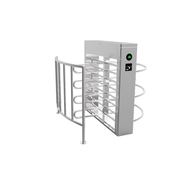 High Speed 304 Stainless Steel Half Height Turnstile with Fingerprint Recognition System and 30 Person per Minute Flow Rate