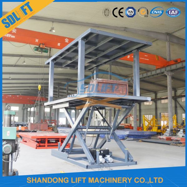 палуба 3ton 3m двойная гидравлическая Scissor портативная машинка корабля подъема автомобиля для домашнего гаража