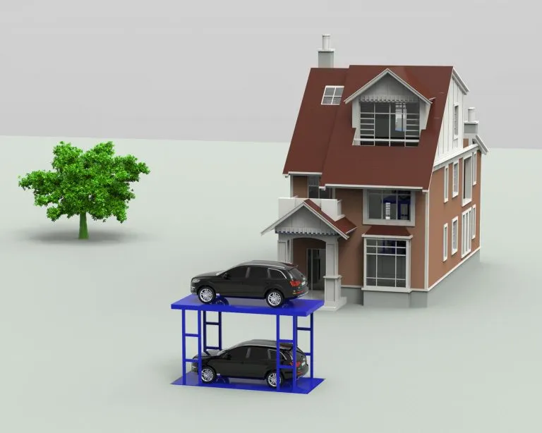 Mobile Car Scissor Lift 3m 6m Height Double Deck Mid Rise Automotive Lift