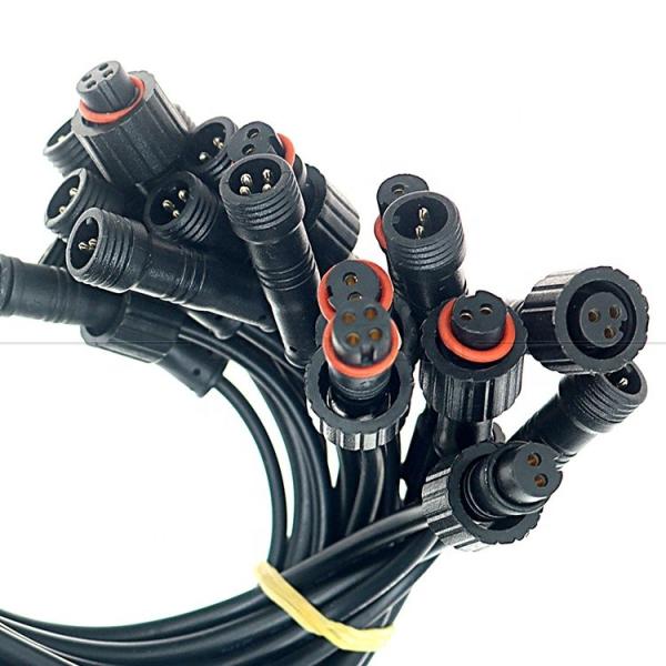 Waterproof  IP67 IP68 Male Female 2 3 4 5 6 7 8 Pin  M12 Cable for LED