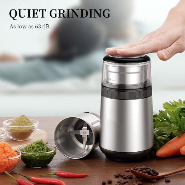 Multi Function Nuts Herb Spice Grinder Machine 2 Removable Cups Electric Drip Coffee Maker