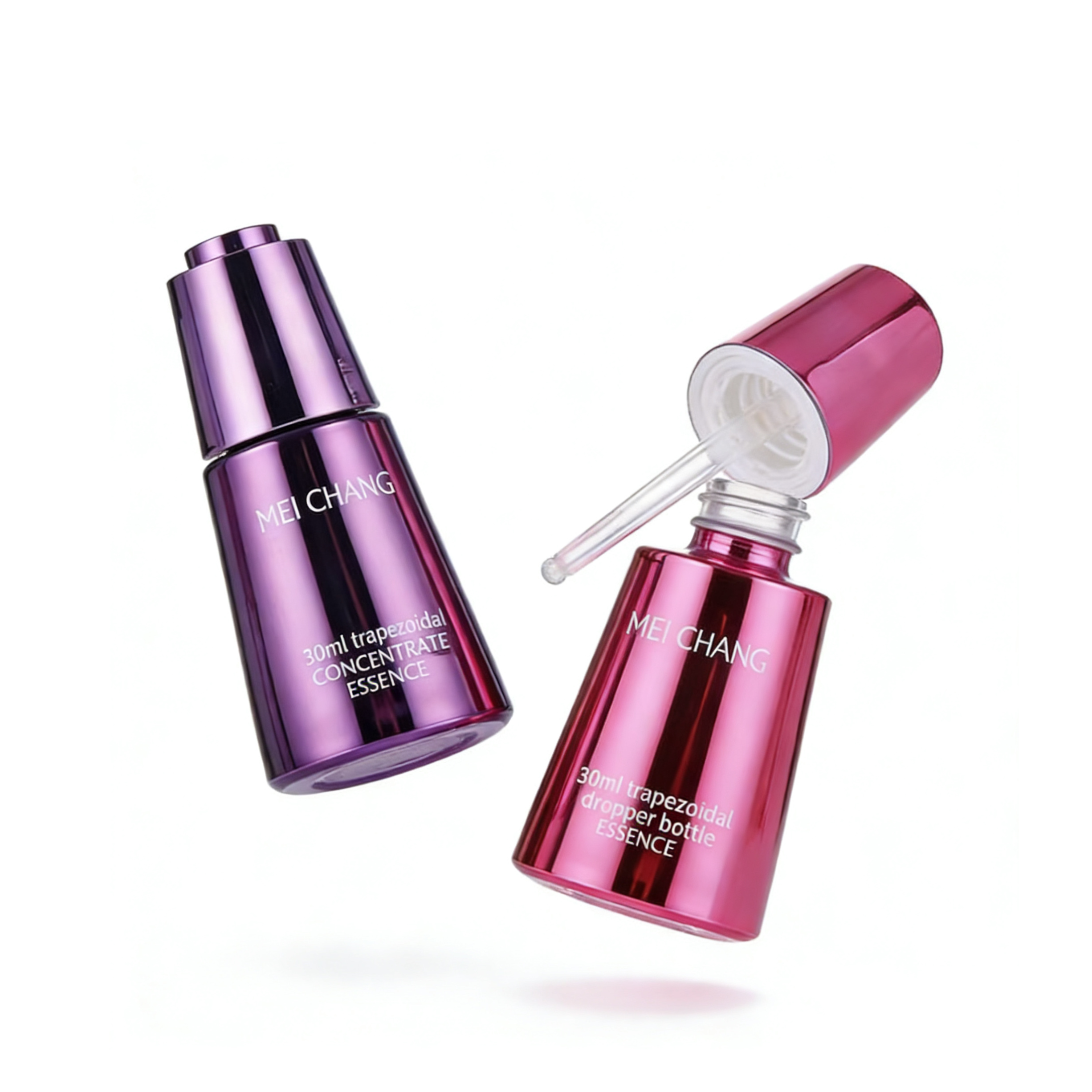 30ml Capacity Glass Dropper Bottle with Rotating Unlock Design and High-Seal Structure for Premium Skincare