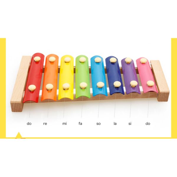 Xilófono de madera Toy Music Instrument Non Toxic de los niños unisex del bebé