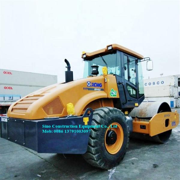 Full Hydraulic Construction Road Roller Single Drum XS143J 103Kw Euro III