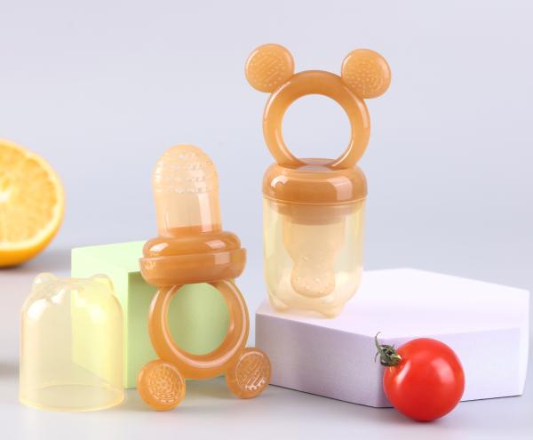 Foodgrade Baby Food Fruit Feeder Bite Silicone Pacifier Baby Chewing Teether Toy For Infant Baby Eating Food Training