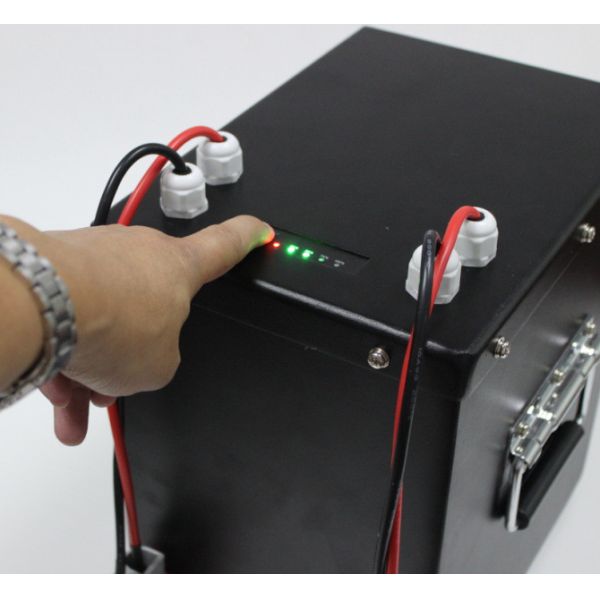 Custom 120Ah 24V LiFePO4 Lithium Iron Phosphate Battery Pack，Metal Enclosure with Dual Anderson Quick Disconnect Plugs for E-Boat Golf Cart，MSDS China Manufacturer