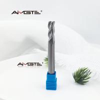Fraise en bout carbure à 3 cannelures pour ébauche d'aluminium, conception ondulée, fraiseuse CNC, OEM ODM disponible en différentes longueurs et diamètres