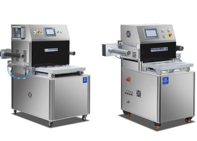 Tipo automático máquina da bandeja da câmara do aferidor do vácuo do equipamento de empacotamento do mapa