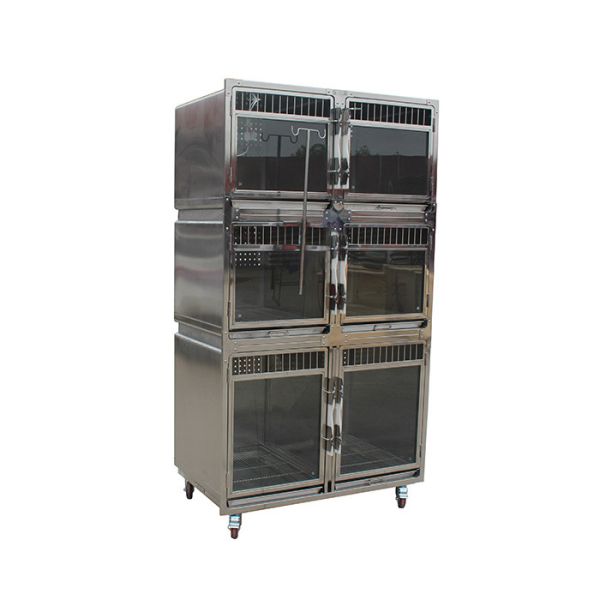 1220*700*2185Mm Glass Wall Pet Display Cages Foster Care Hospitalization