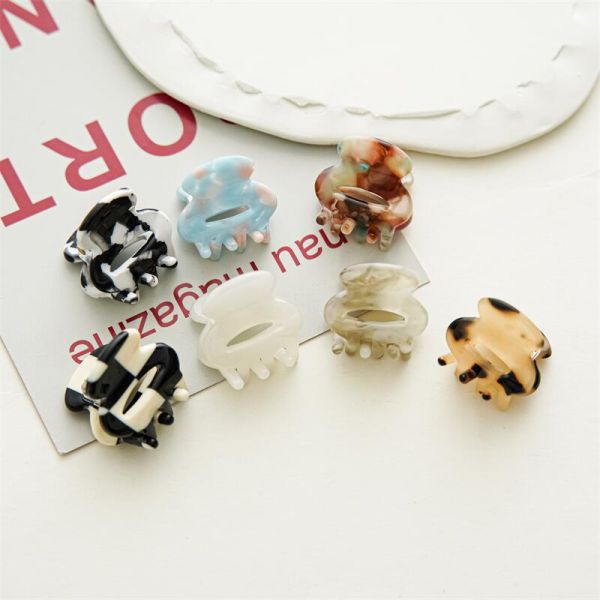 Acetic acid small hairpin side braid grab clip broken hair clip temperament clip hair clip headpiece women