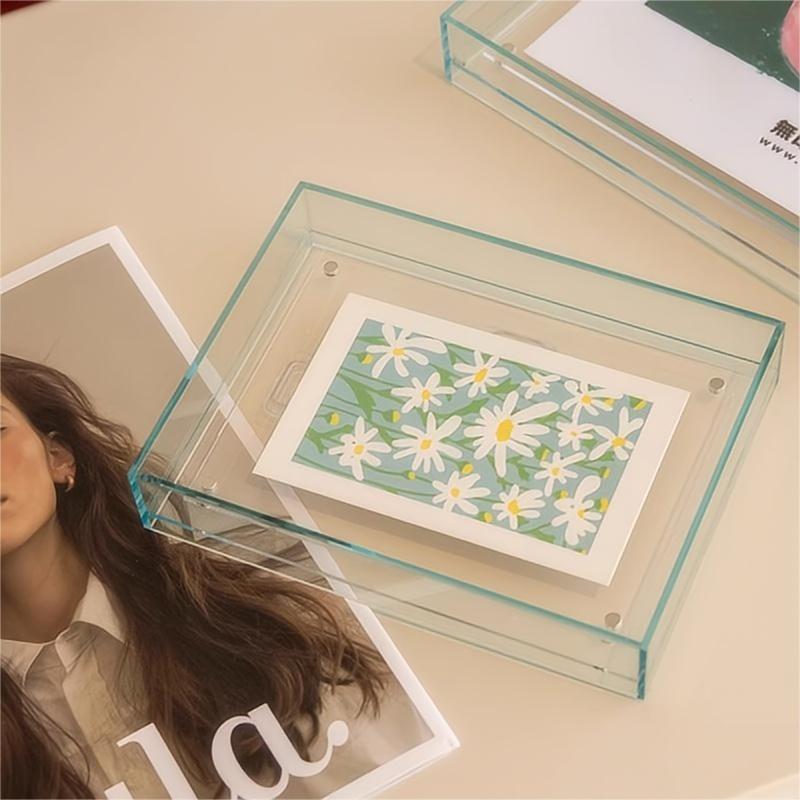 Factory Custom Double Sided Transparent Silk Scarf Displaying Artwork Certificate Exhibition Acrylic Picture Frame