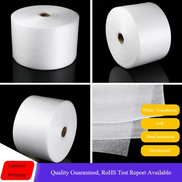 EPE Polyfoam Cushion Packaging Foam Lightweight Expandable Polyethylene Foam Roll 1.2m X 150m or Custom Thickness and Width
