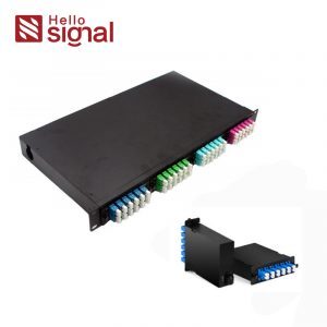 1U 19-дюймовая фиксированная оптоволоконная патч-панель с полной нагрузкой