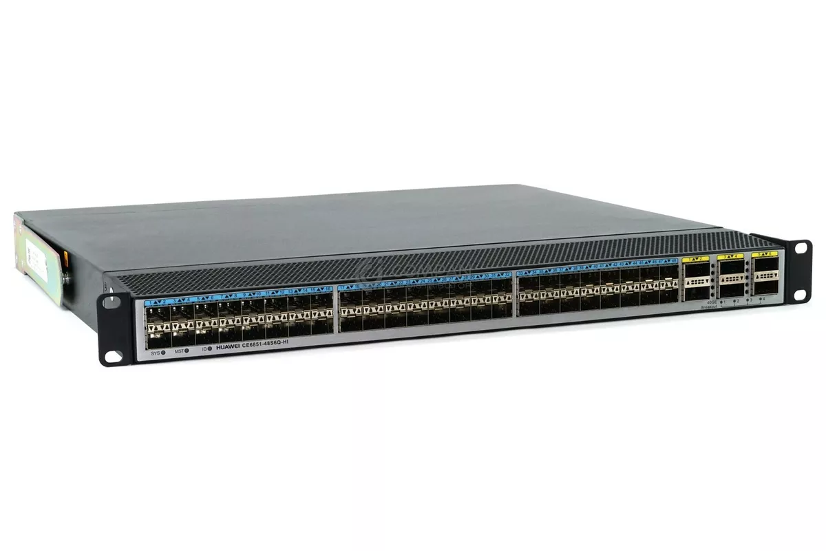 CE6851-48S6Q-HI Commutateur optique à 48 ports 48*10G et 6*40G Ports SFP pour la communication en plein-duplex et en demi-duplex de la série CE6800