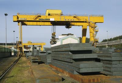 Outdoor MG Model Construction Gantry Crane 32ton In Stone Factory