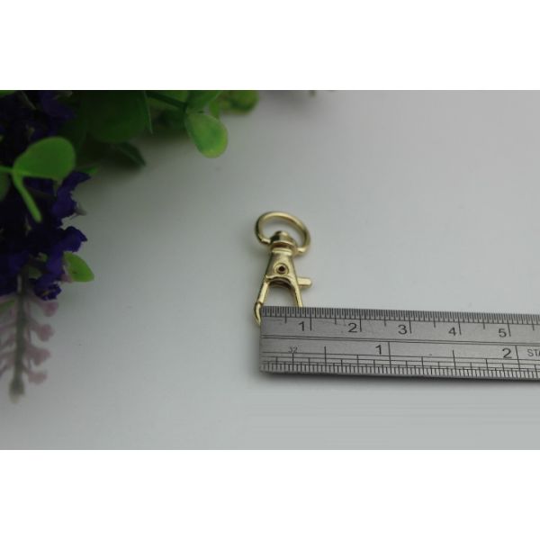 Bag accessories parts zinc alloy round 10 mm small claw snap hook clip for metal chain