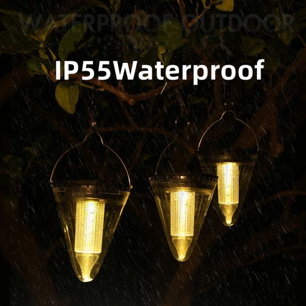 Solar Powered Canopy Lamp for Outdoor Landscape Lighting 48000 Hour Working Lifetime