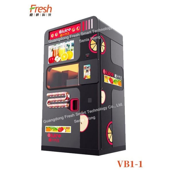 mutilfunction gray Fresh Orange Juice Squeezing Automatic Beverage Vending Machine for shopping mall
