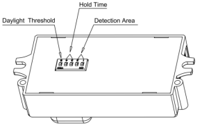ON/OFF Motion Sensor For Tri-proof Light, Bottom Dip Switch And Remote Setting Available
