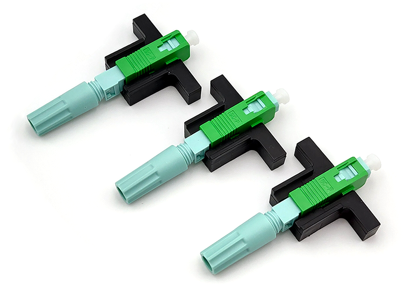 Pre-Polished SC UPC Fast Connector with 60mm Length and Tensile Strength >60N for 3mm and 2mm Cables
