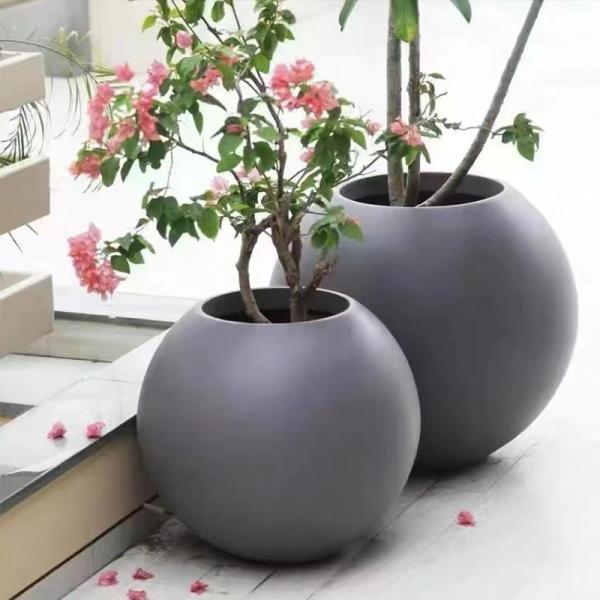 Waterproof Anti Corrosion Modern Home Garden Fibreglass Planters