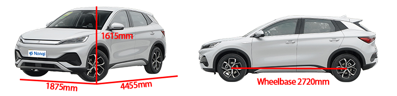 Fast Charge BYD Yuan Plus SUV , Long Range New Energy Vehicles