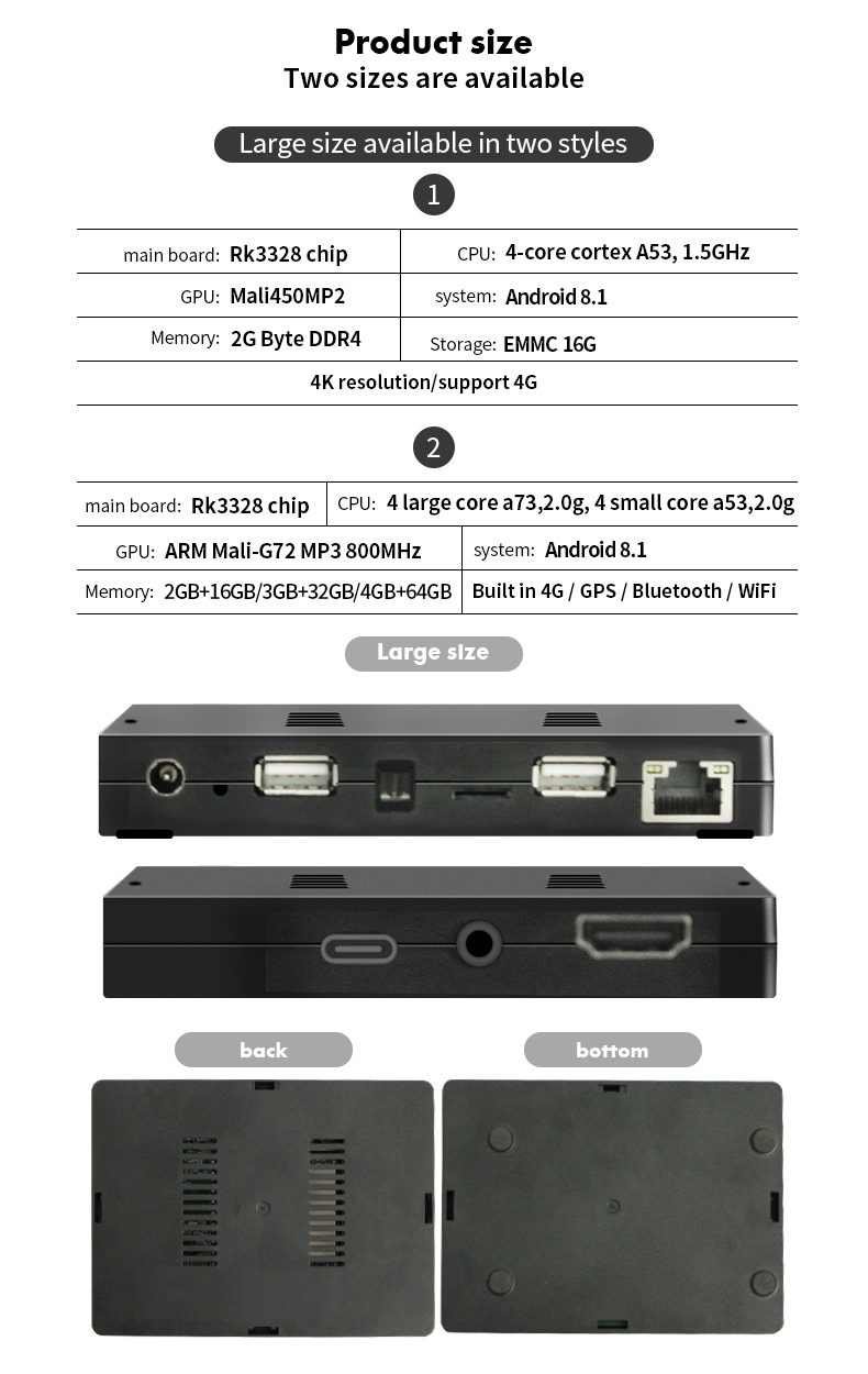 коробка медиа-проигрывателя системы Linux HD андроида 9,0 андроида 8,1 4G 64G EMMC 4K с CEC
