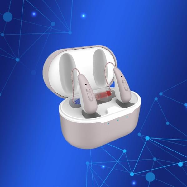 BTE Mini Digital Hearing Aid with 8 Channels and 40dB Peak Gain