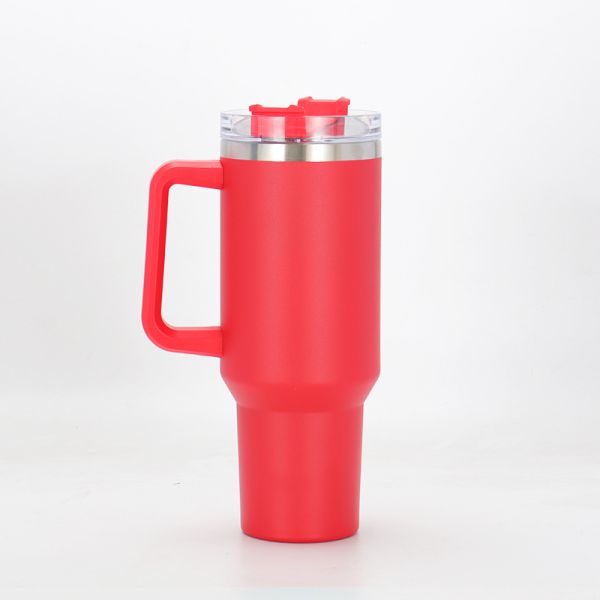 MUGS Custom Logo 40Oz Stainless Steel Insulated Coffee Tumblers Vacuum Flask Mug