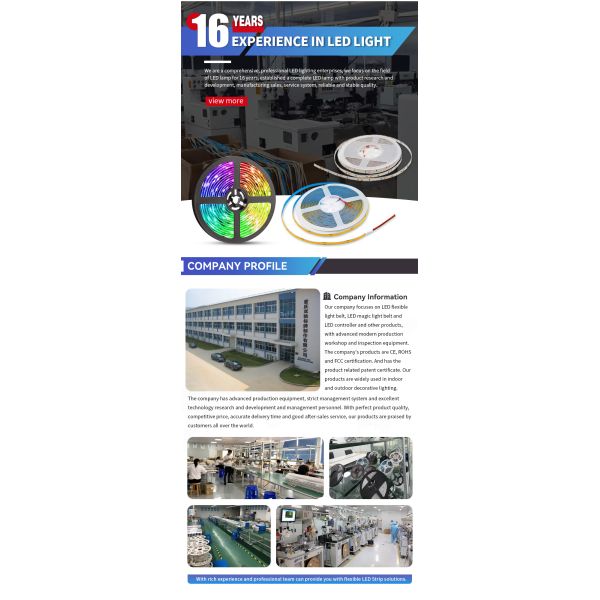 Дистанционное управление COB LED Flex Strip Light с рейтингом IP66 и цветовой температурой 4000K