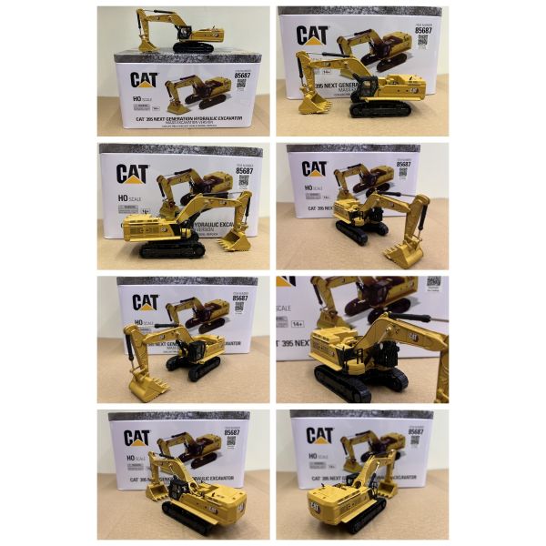 DM 1/87 Excavateur à grande échelle lourd véhicule de construction moulage par gravure modèle 85687