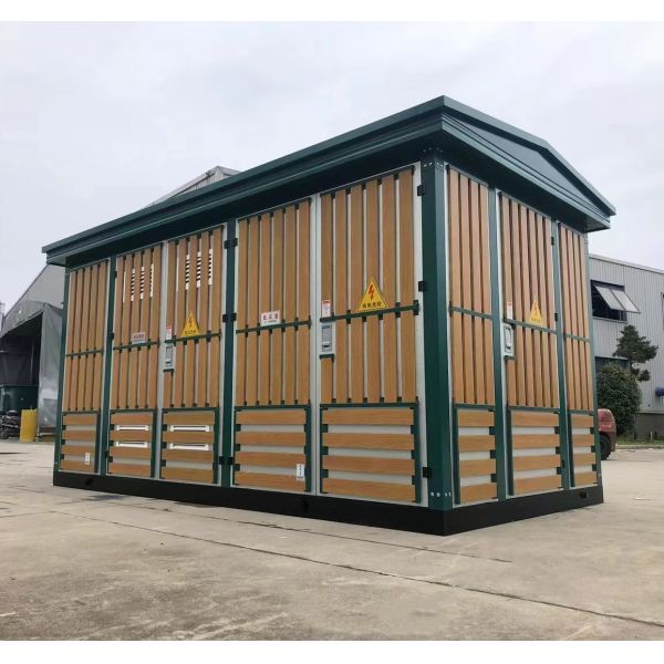 Compact Box Type Transformer Substation 35kv 1250KVA Rain Proof Electrical Equipment