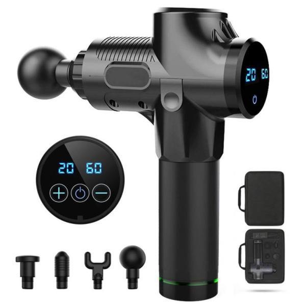 1800-3200r/Min Muscle Massage Gun LCD Screen 30 Speed Percussion Massager
