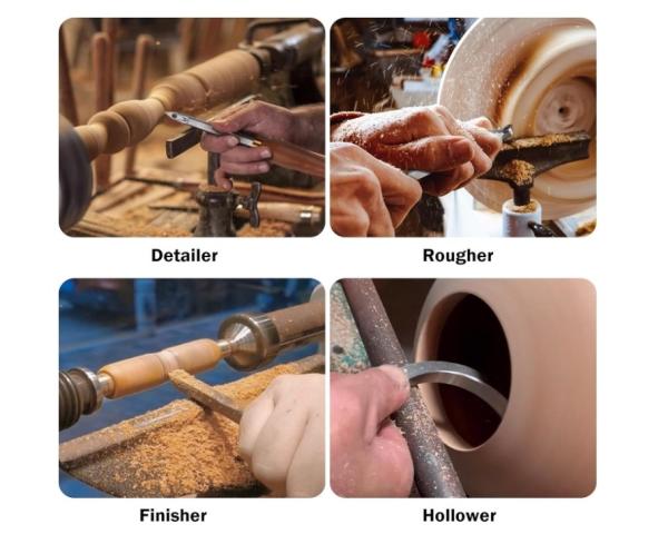 3PCS(Round/Diamond/Square) Carbide Woodturning Cutters Set,  24 Hour Service