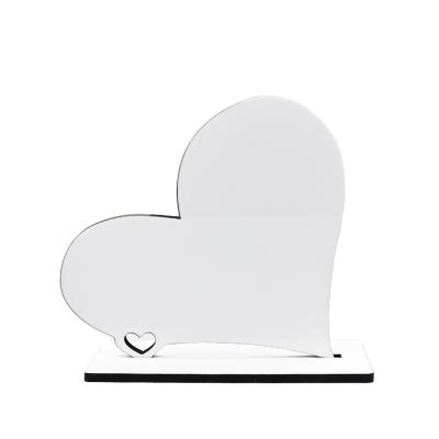 Eco-Friendly Heart-Shaped Mdf Sublimation Photo Frame For Lover Personalized