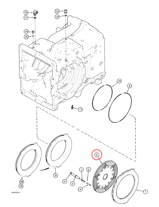 А188412 ПЛАТЫНЫЕ детали корпуса 580SK, 580K, 590
