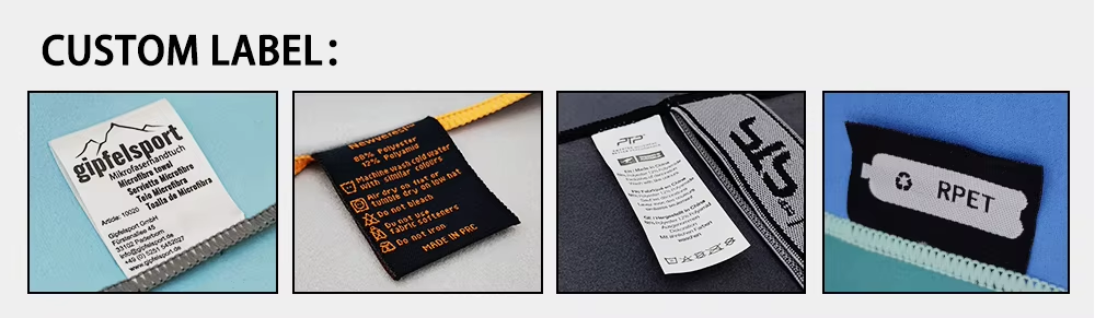 оптовый пользовательский размер вышивка микроволокно спортивное полотенце для спорта пользовательский логотип