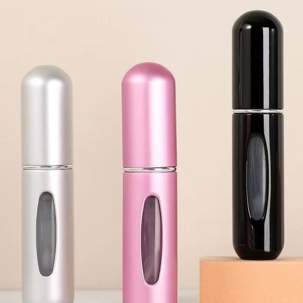 Wholesales 12ml Aluminum Perfume Sprayer Bottle with Glass Inner Bottle top filling