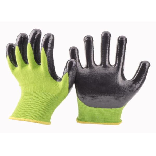 Durable Nitrile Coated Work Gloves 13 Gauge Seamless OEM / ODM Service