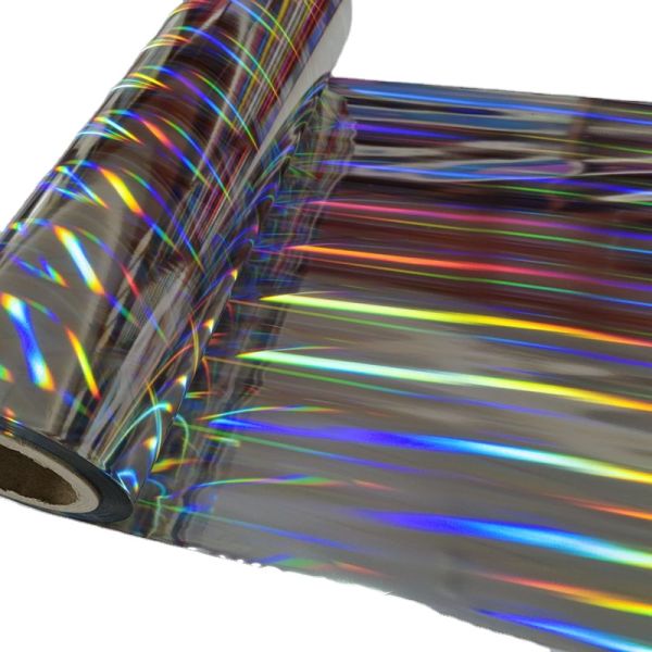 Película holográfica metalizada de tamaño personalizado de laminación en caliente