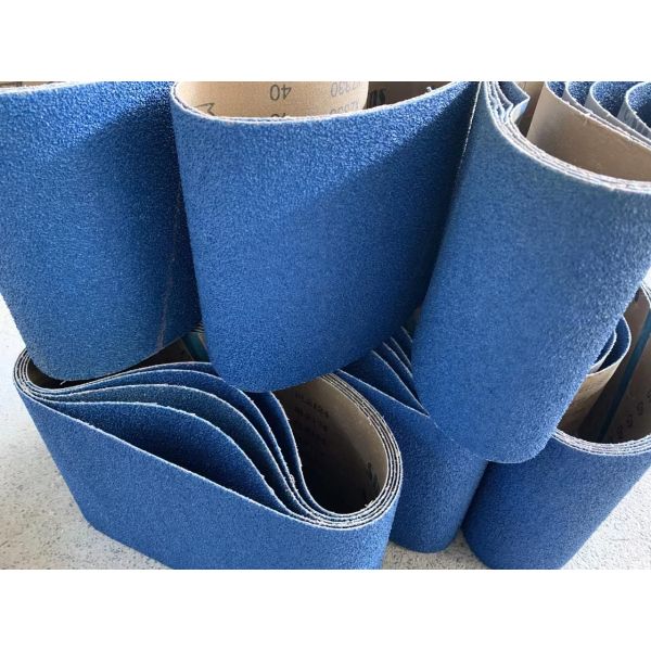 Industrial Zirconium Aluminium Oxide Sanding Belts Sandpaper 4inchx24