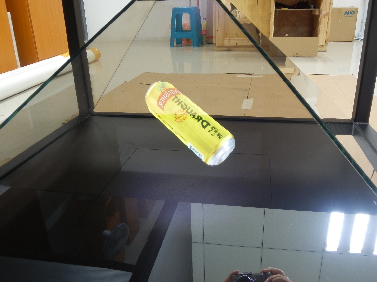 1mx1m большие 4 Hologram пирамидки 3d встало на сторону используемым в промотировании торгового центра