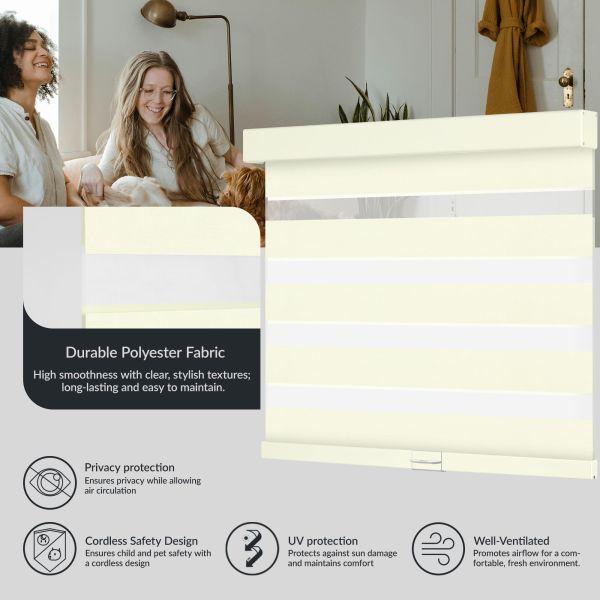 3m Width Day And Night Roller Fabric Zebra Blind Fabric With 100% Polyester Material