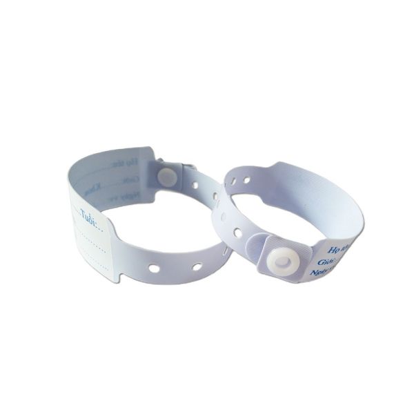 Effortless Hospital ID PVC RFID Baby Wristband for Smooth Patient Identification